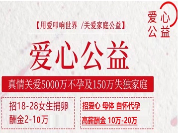 安国捐卵助孕生子 爱心志愿者招募
